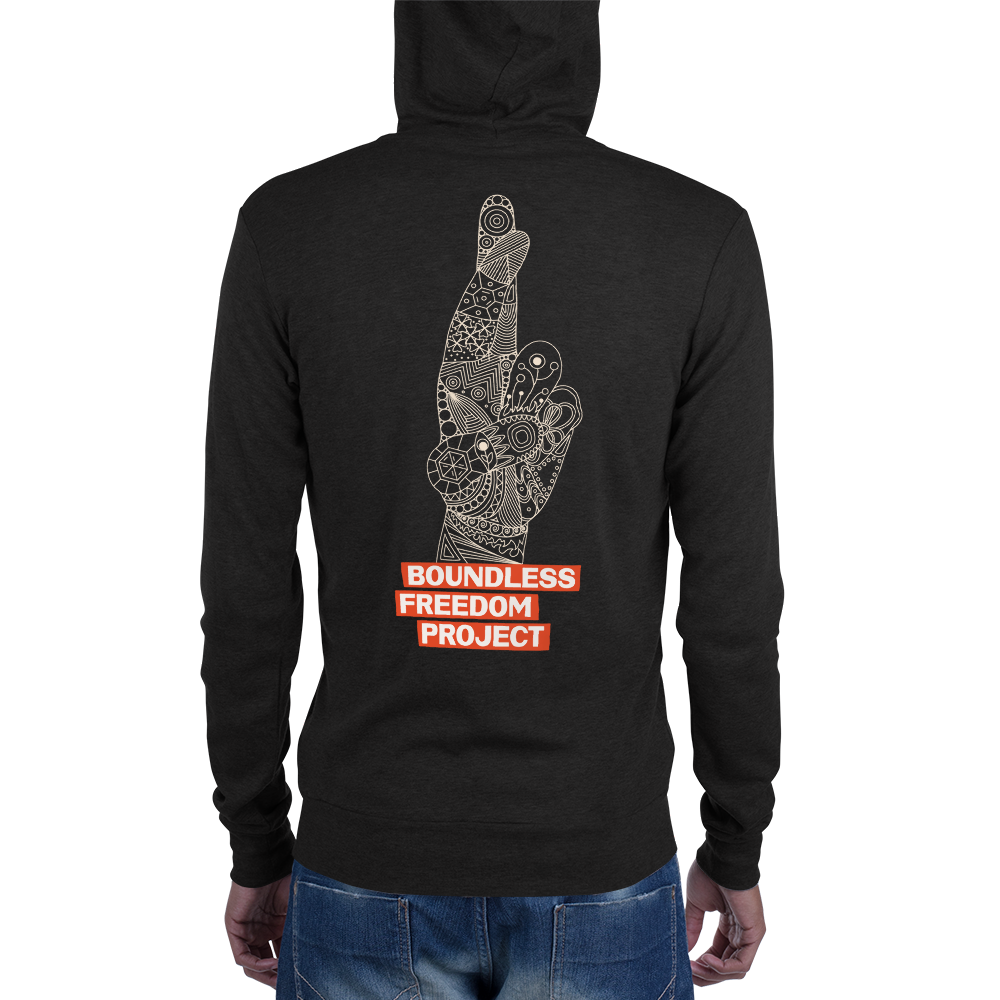 LIGHTWEIGHT ZIP UP MUDRA HOODIE (ALL GENDERS)