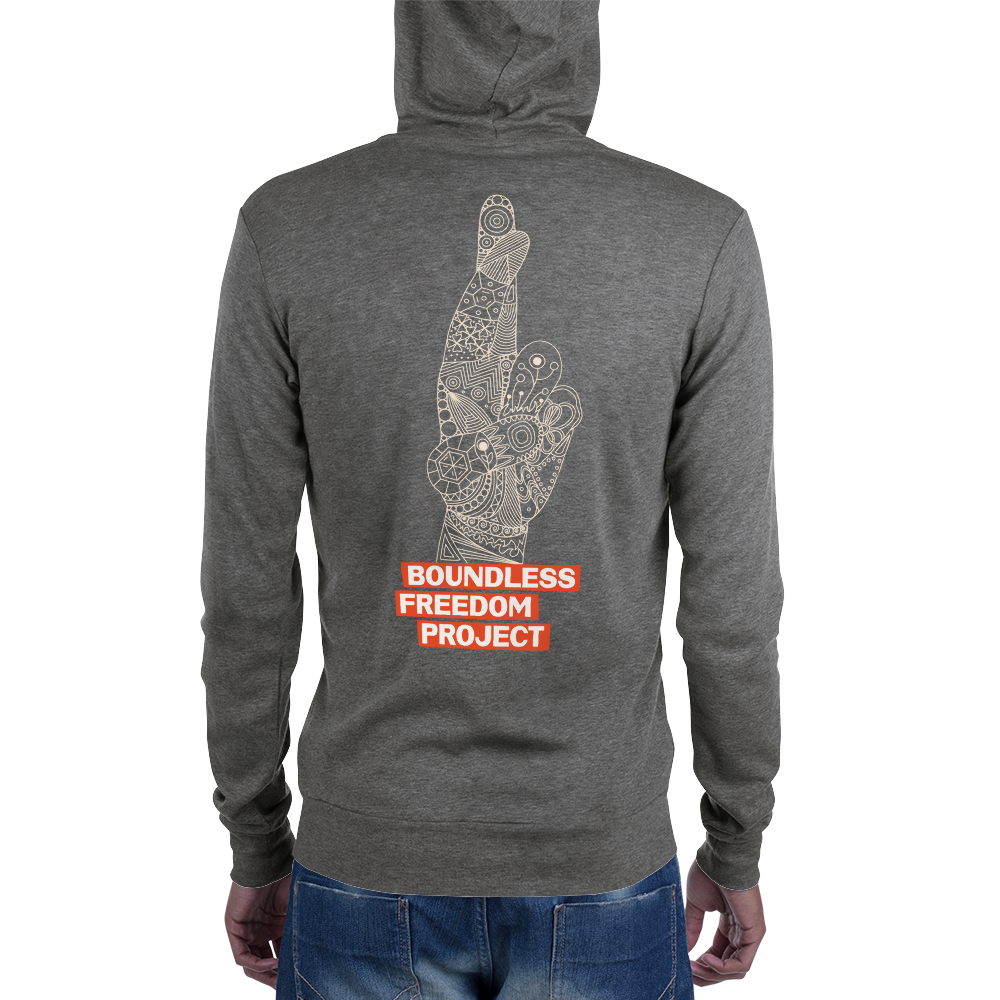 LIGHTWEIGHT ZIP UP MUDRA HOODIE (ALL GENDERS)