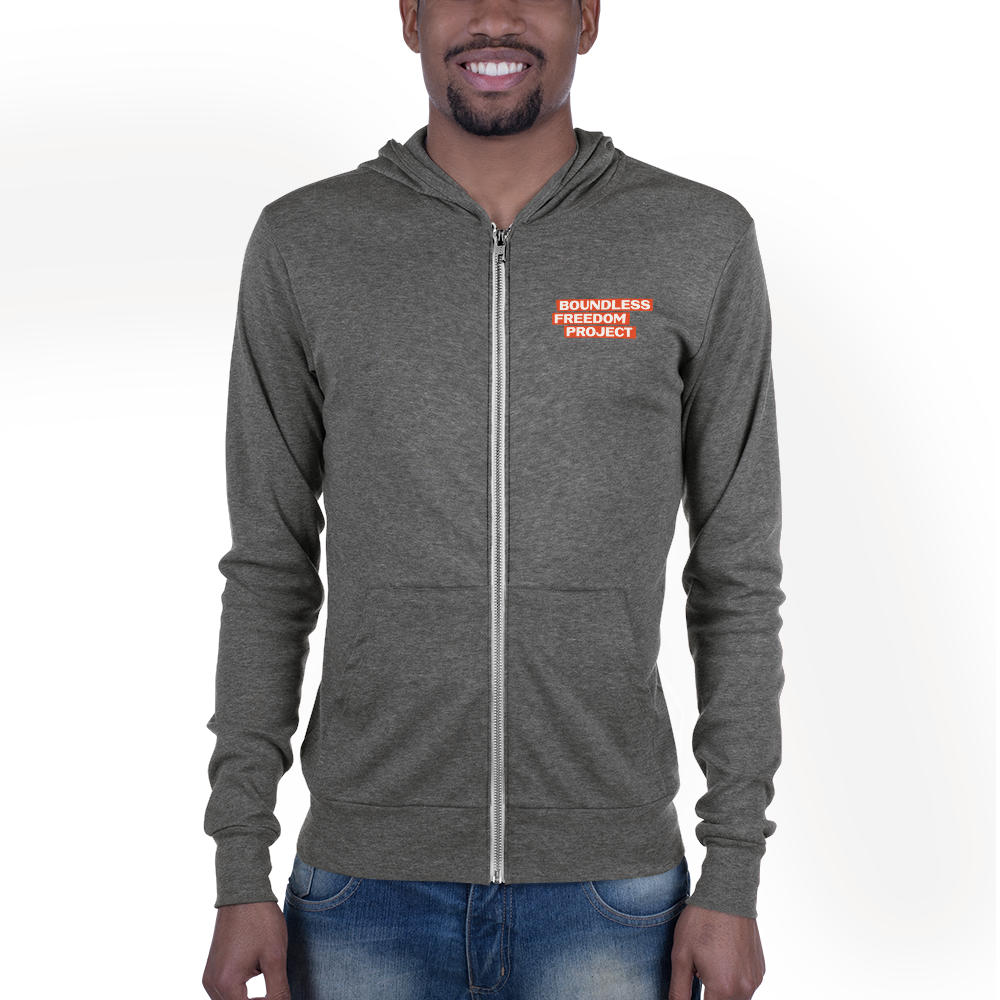 LIGHTWEIGHT ZIP UP MUDRA HOODIE (ALL GENDERS)