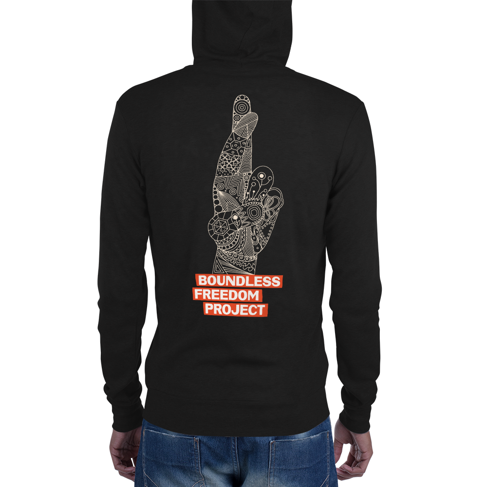 LIGHTWEIGHT ZIP UP MUDRA HOODIE (ALL GENDERS)